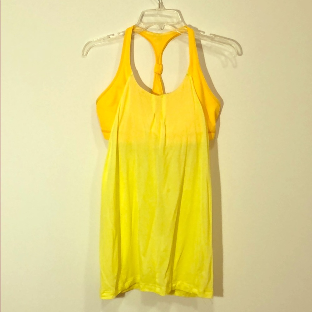 Lululemon yellow tank top
